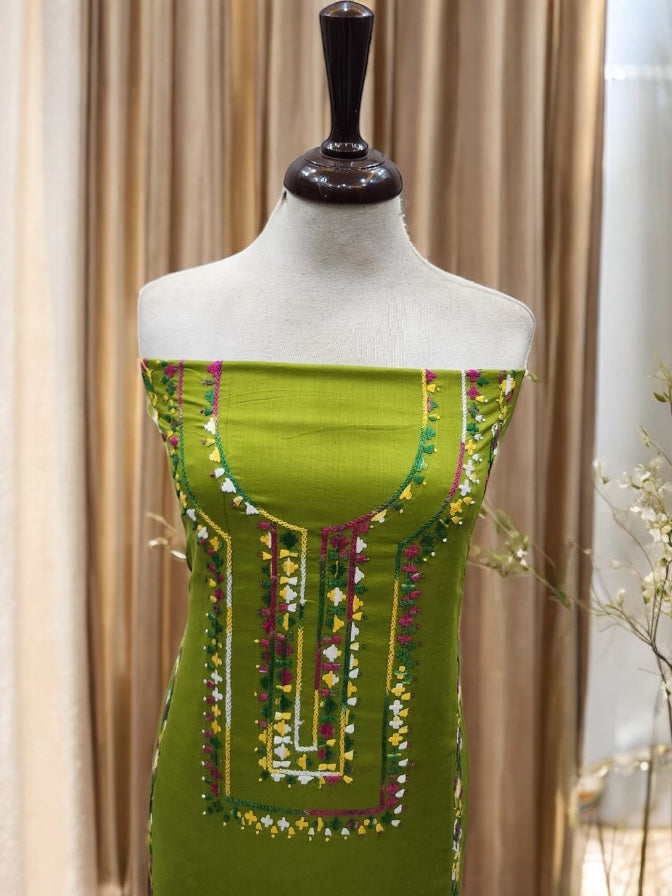 Sale wali lawn shirt Mehndi green shade