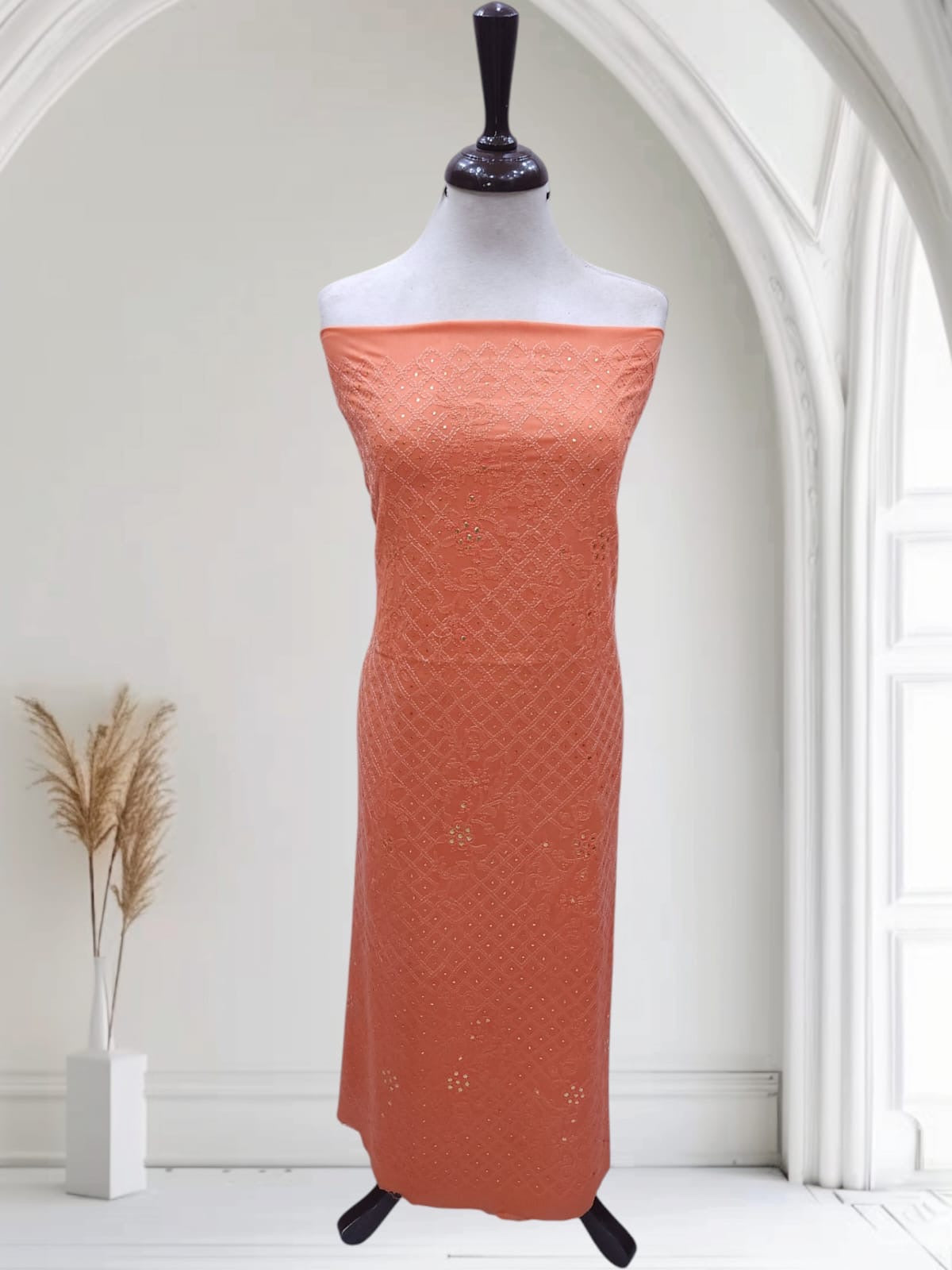 Chikankari With Mukesh Lawn Shirt