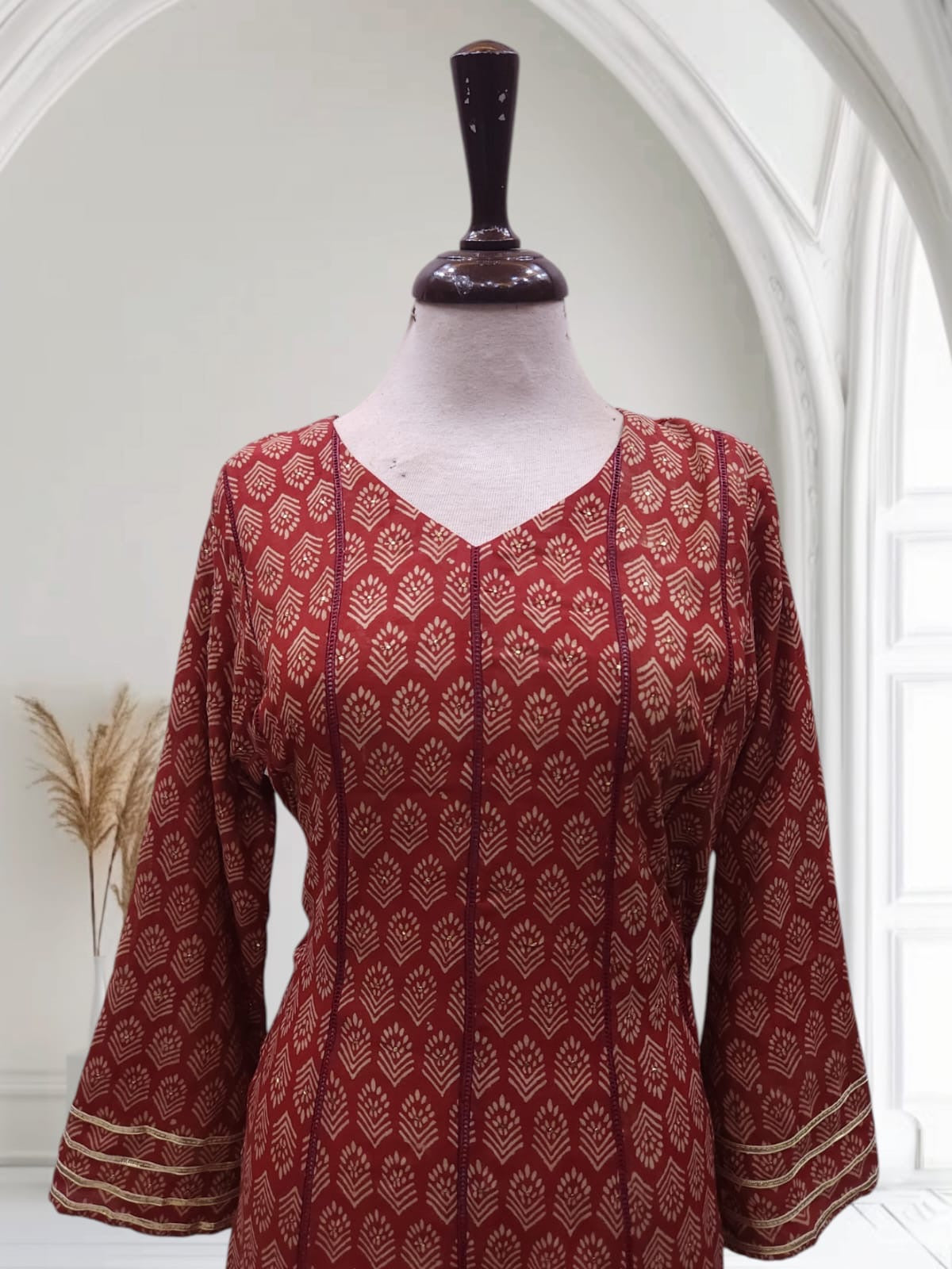 Medium Size Long dress lawn