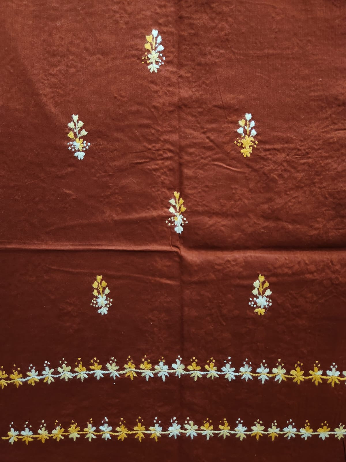 Lawn hand embroidered shirt