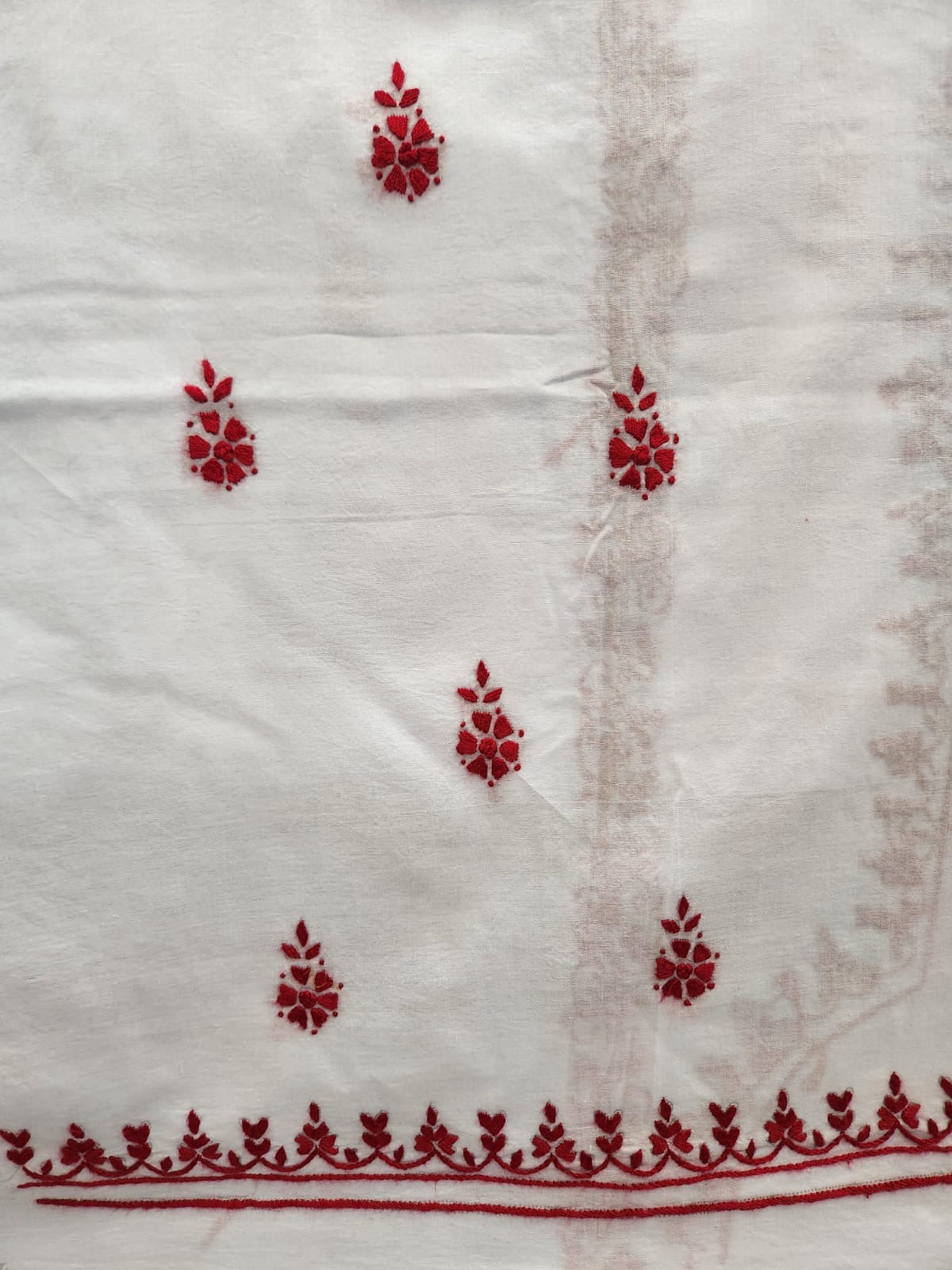 Lawn hand embroidered shirt