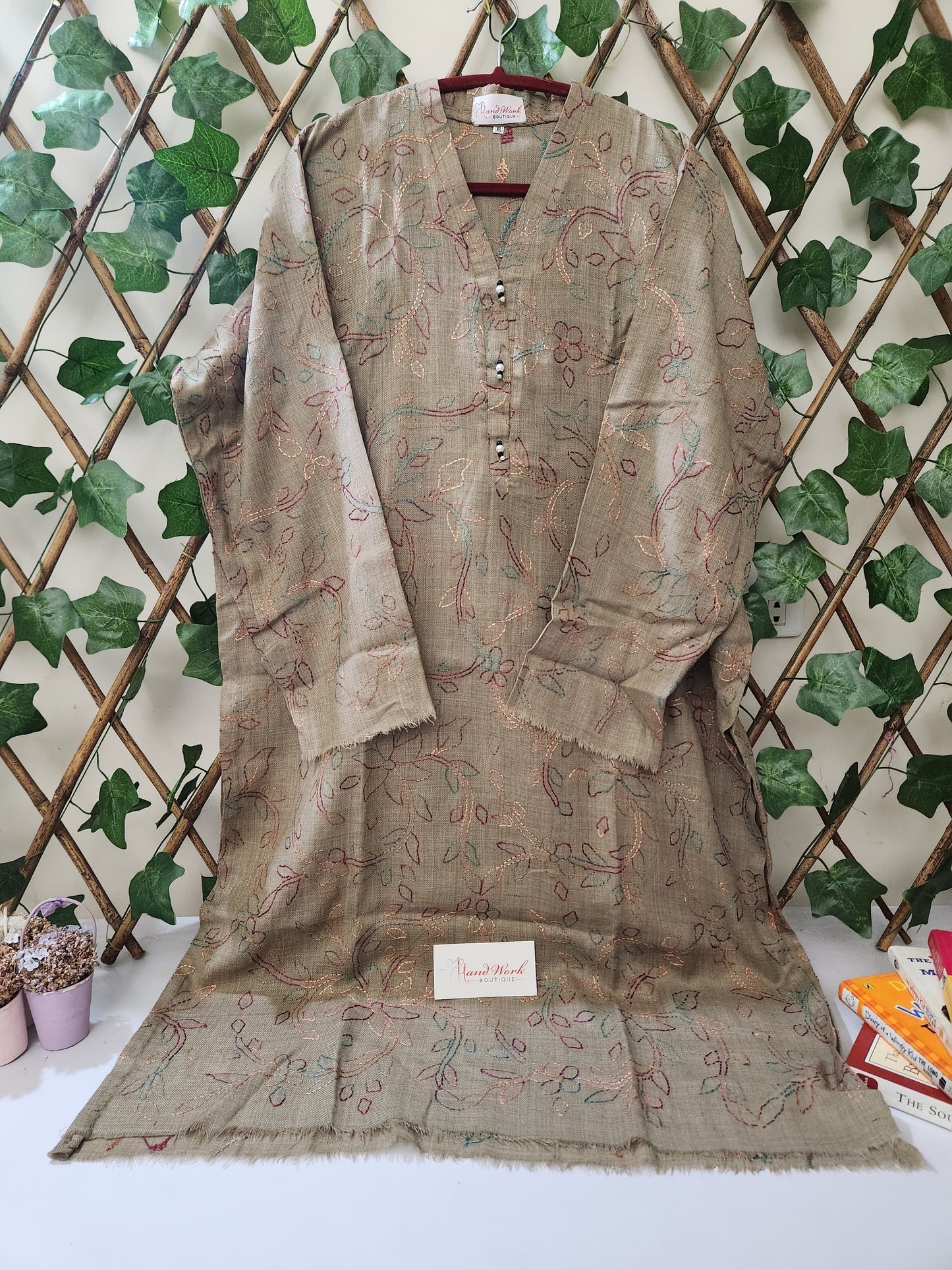 Pashmina Kanthakari kurta size XL