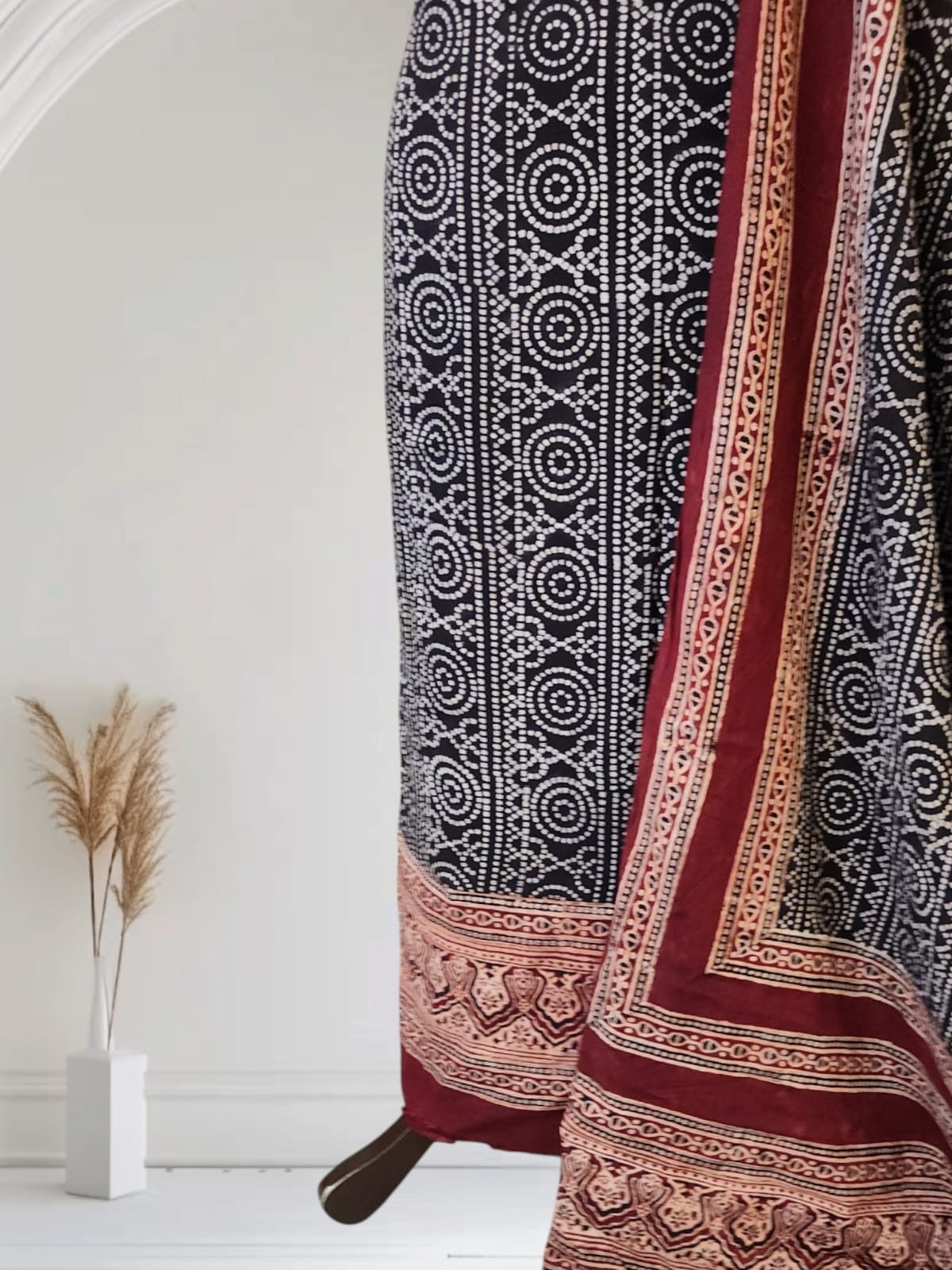 Linen Natural dyed 2pc Shirt and dupatta