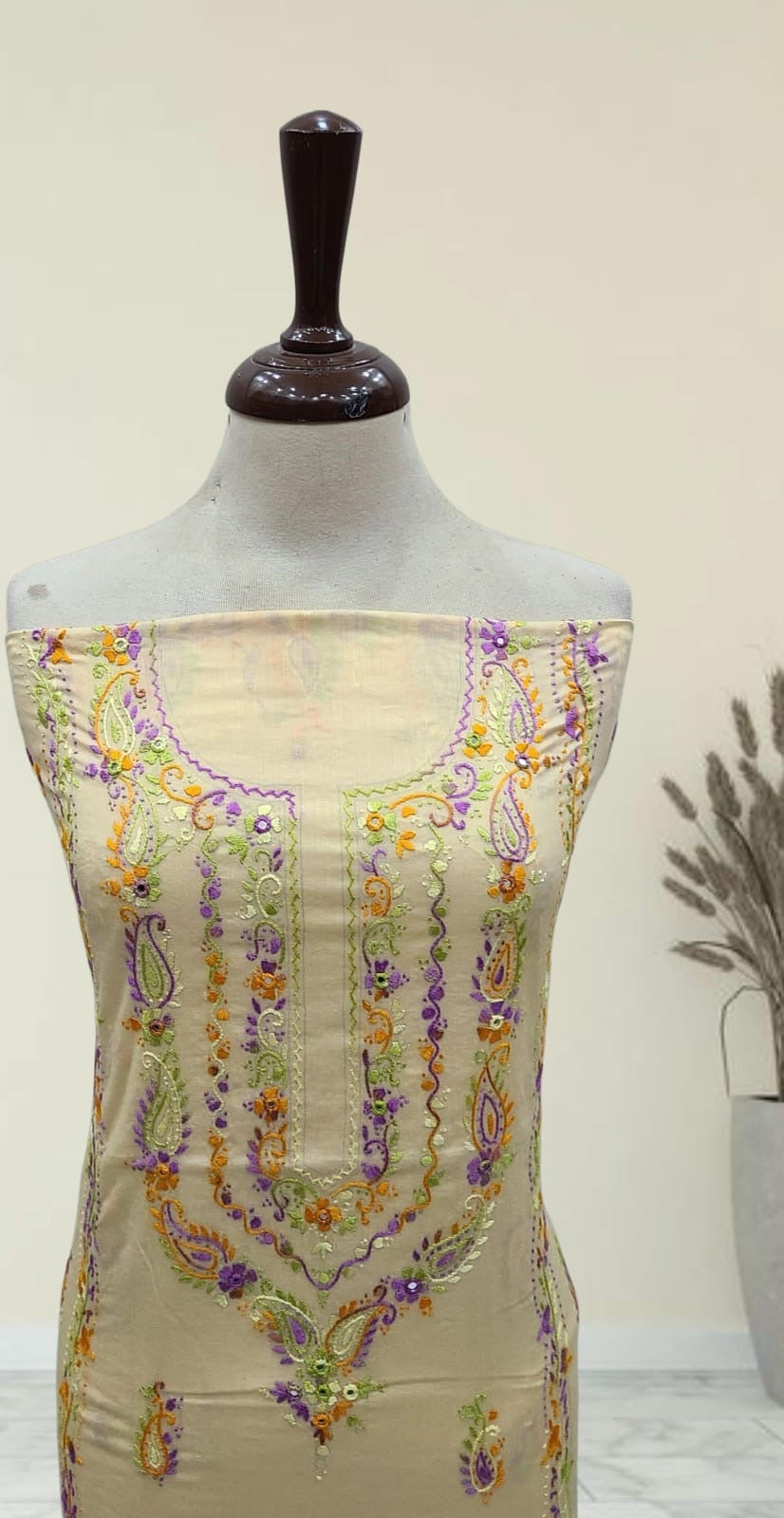 Pasley Embroidered Lawn Shirt