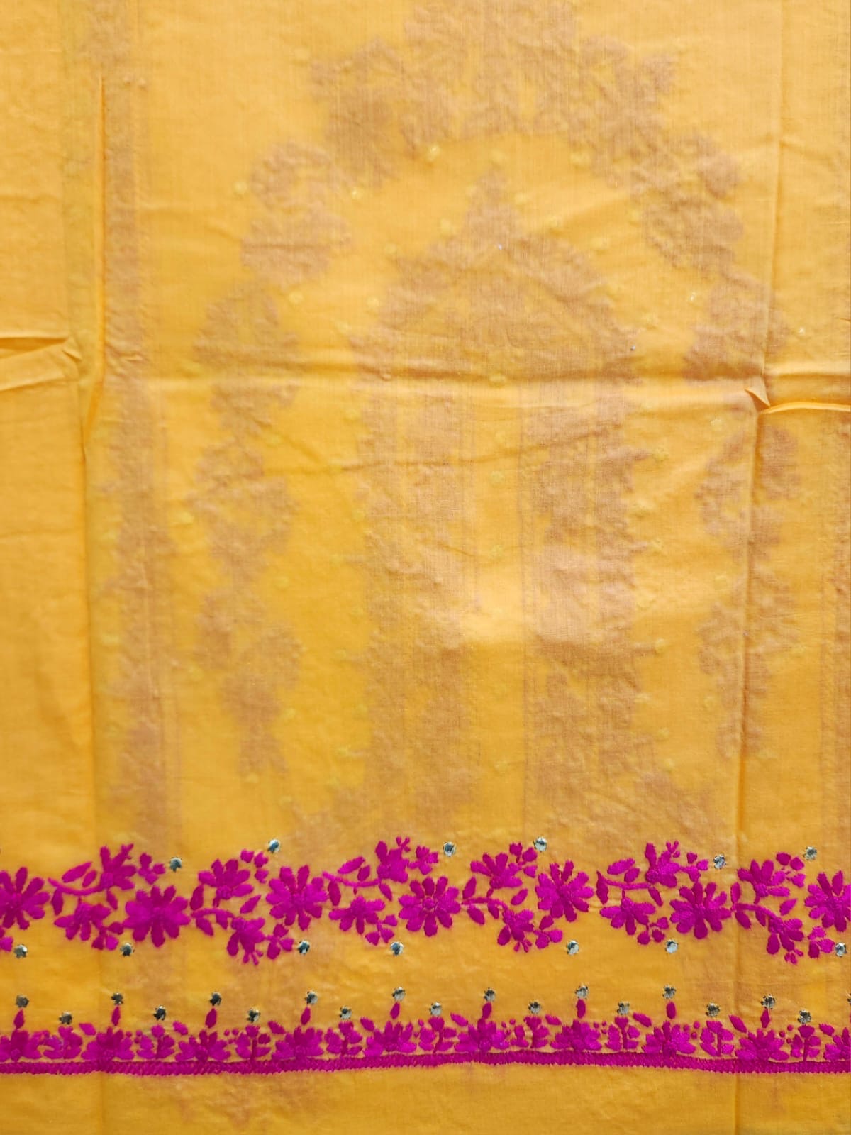 Lawn Handmade Mukesh with thread 🧵 work Shirt