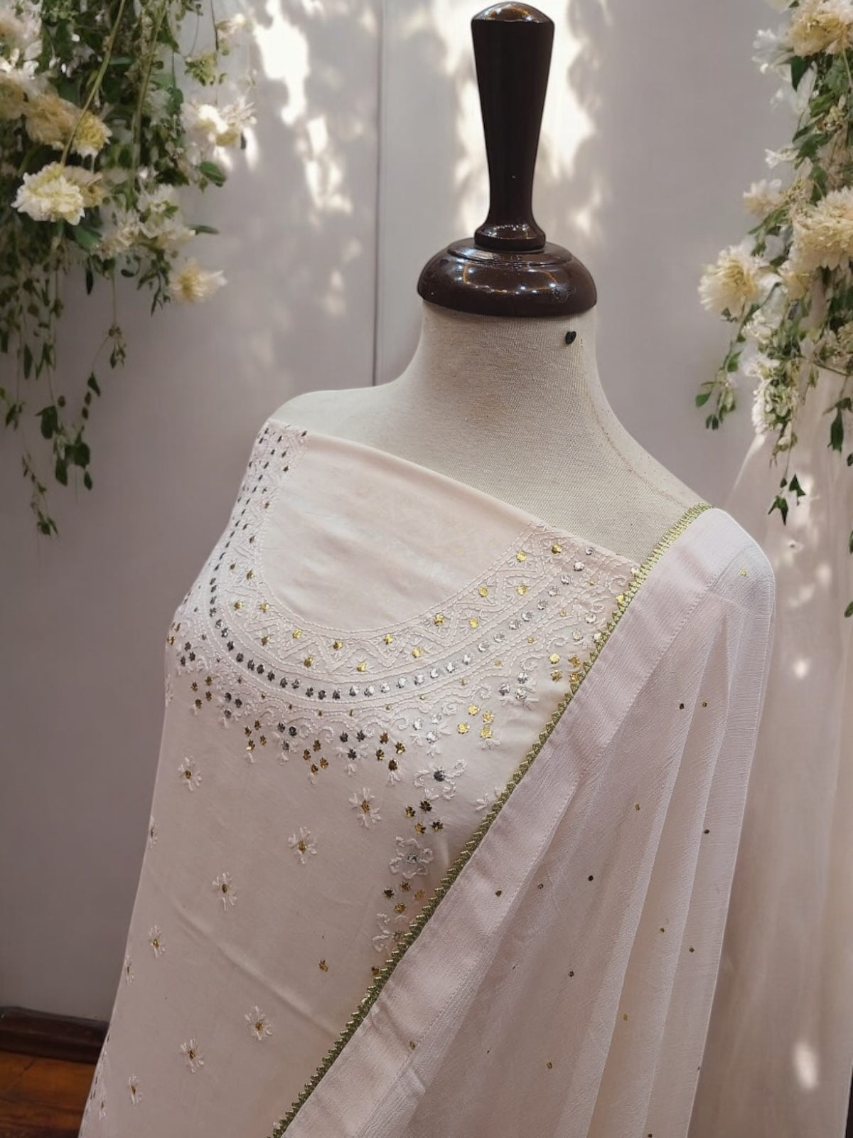 Eid collection silver gold mukesh pastel pink