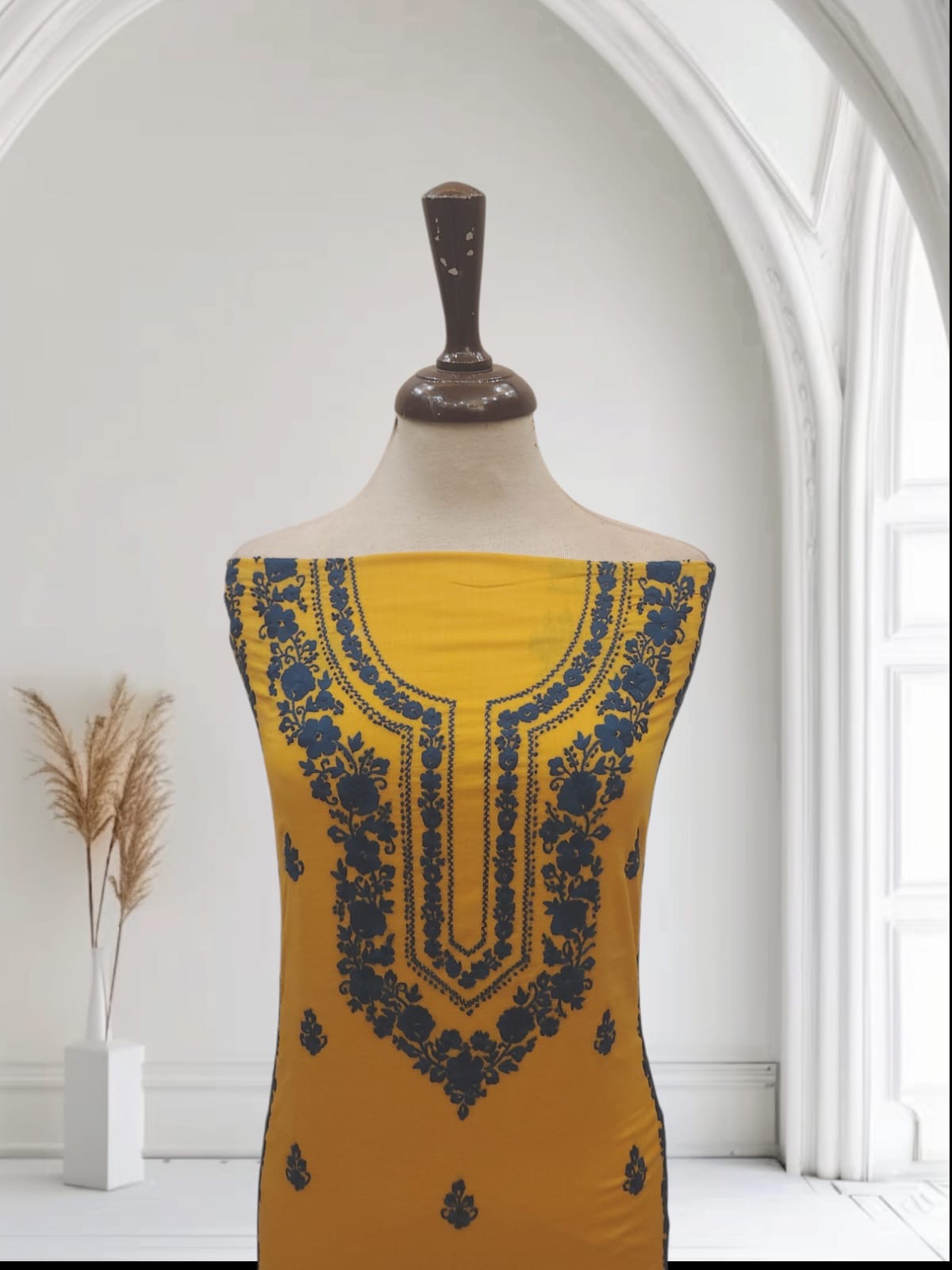 Budget friendly hand embroidered lawn shirt