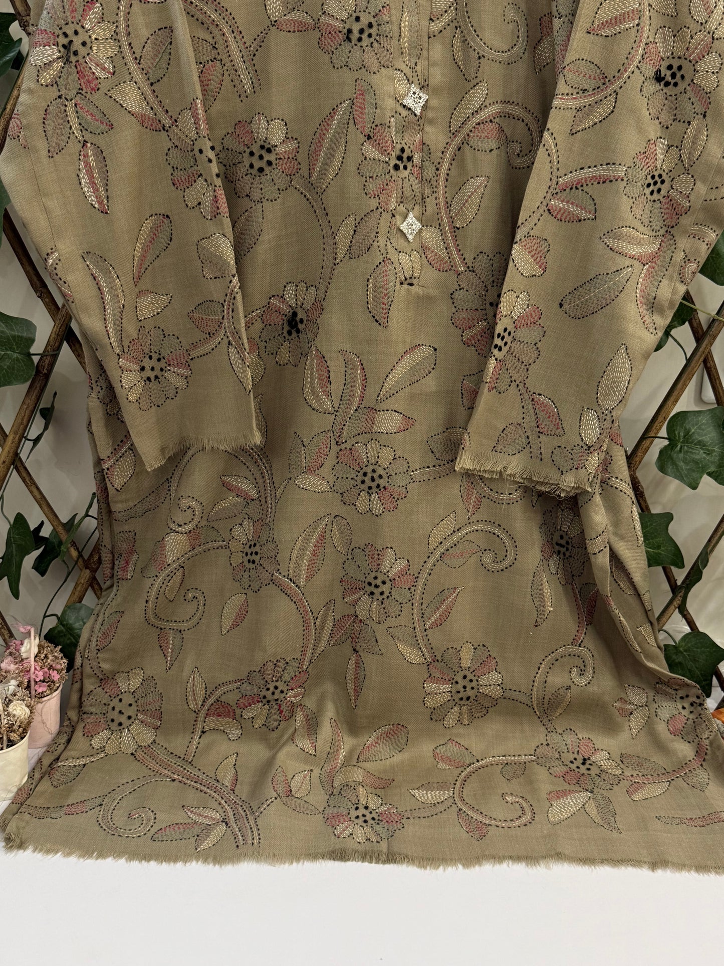 Pashmina Kantha Kurta Size x-Large