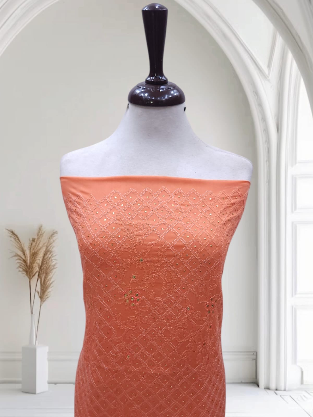 Chikankari With Mukesh Lawn Shirt