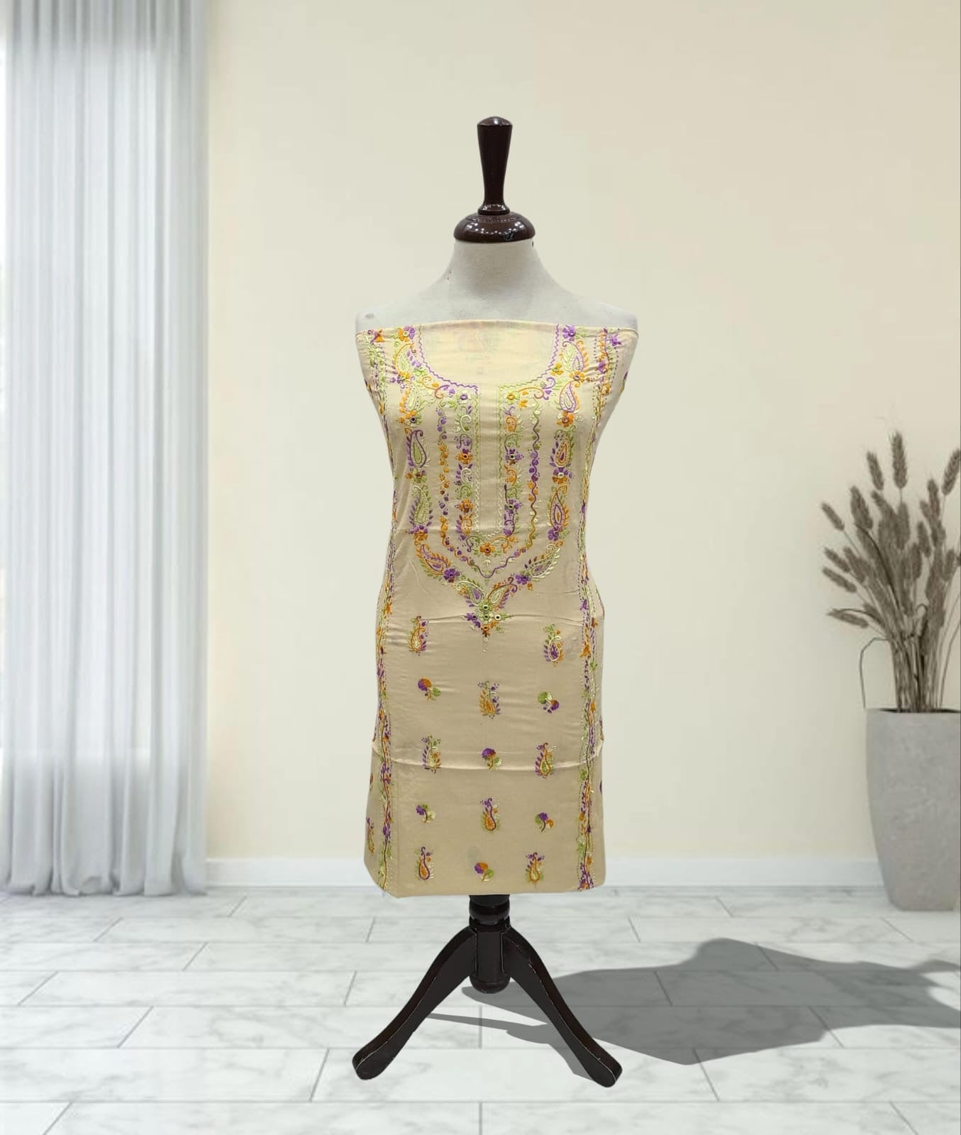 Pasley Embroidered Lawn Shirt