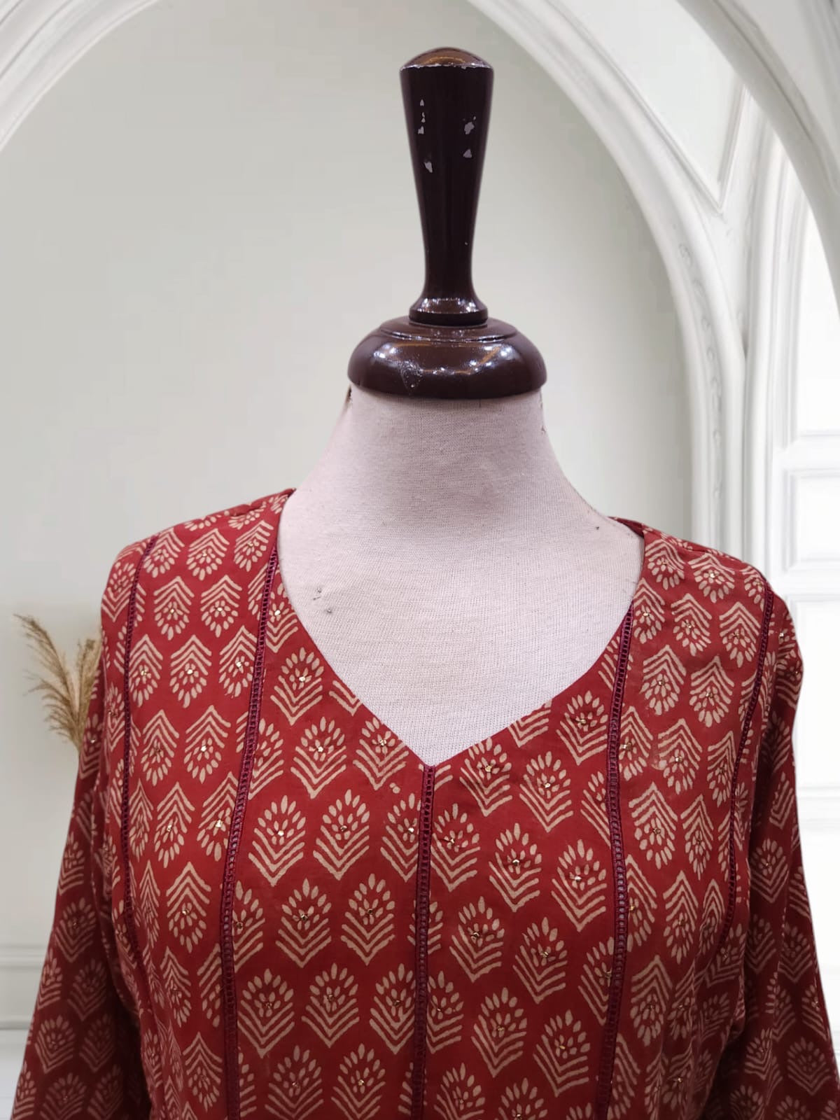 Medium Size Long dress lawn