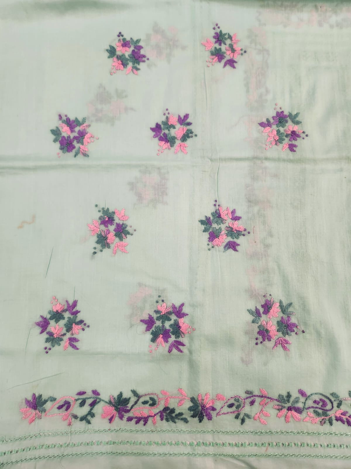 Tarkashi lawn hand embroidered shirt