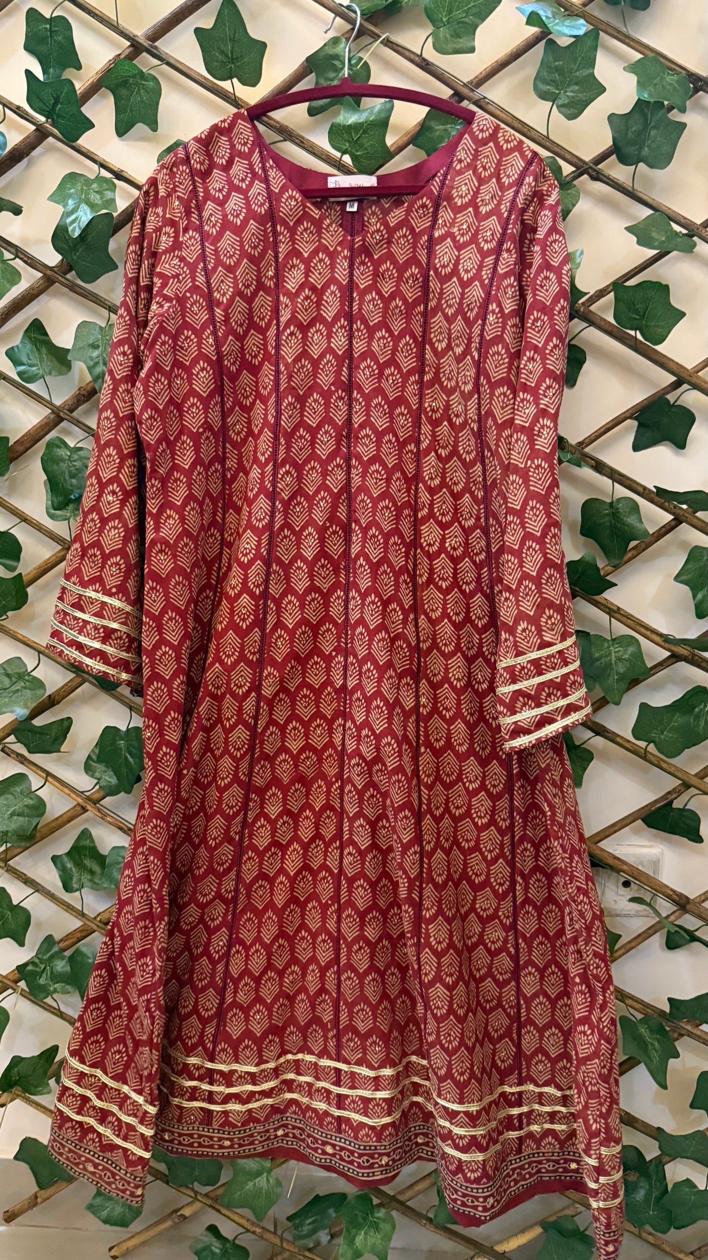 Medium Size Long dress lawn