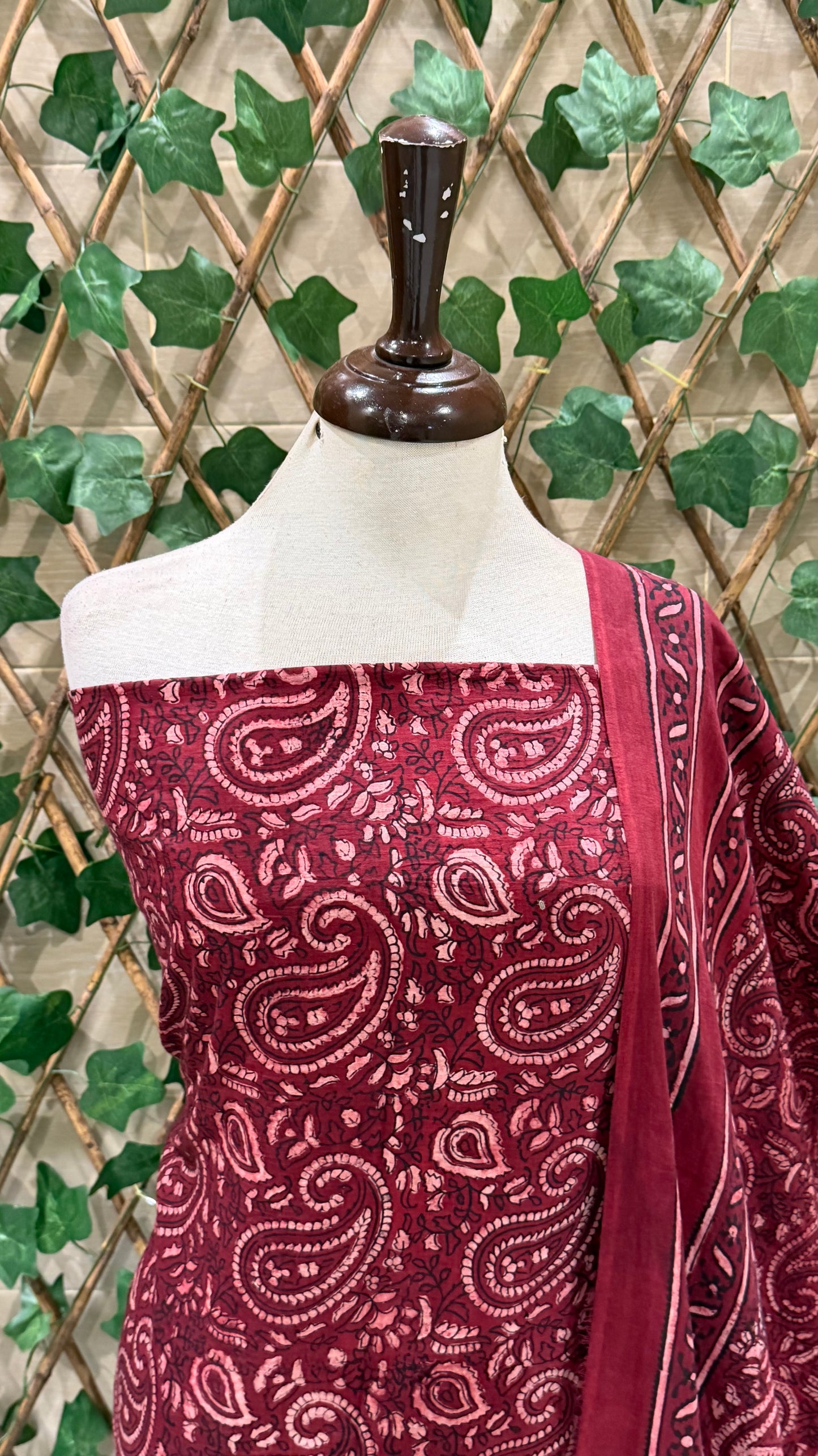 Lawn Natural Dyed shirt and dupatta