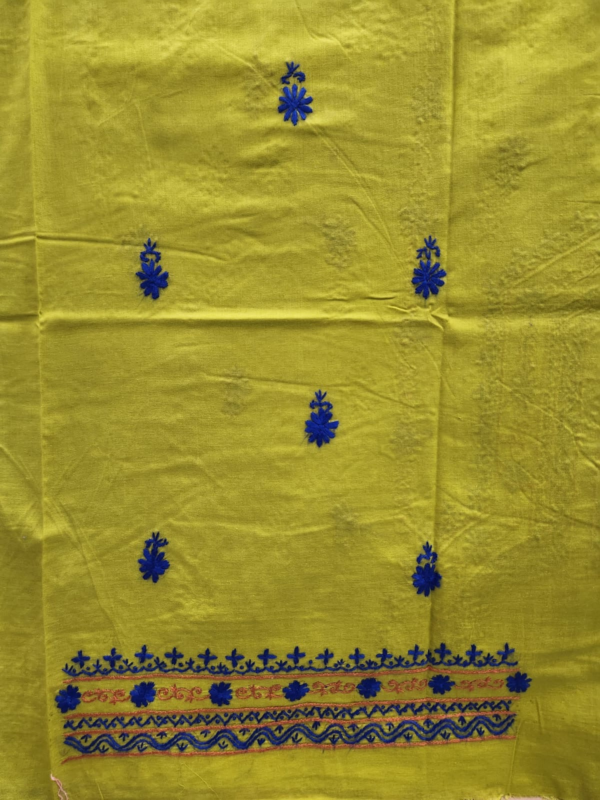 Lawn hand embroidered shirt