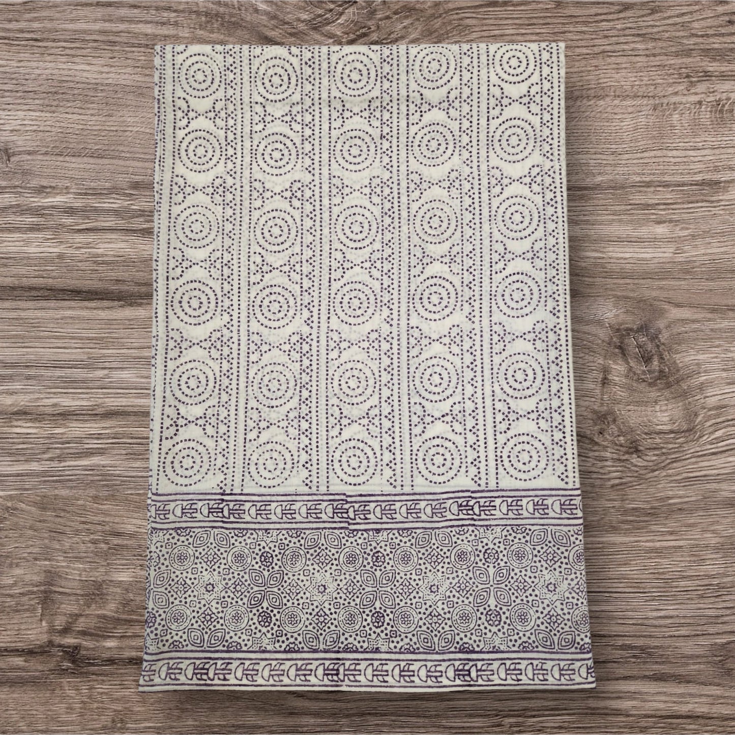 Purple Block Print Chunri Lawn Shirt