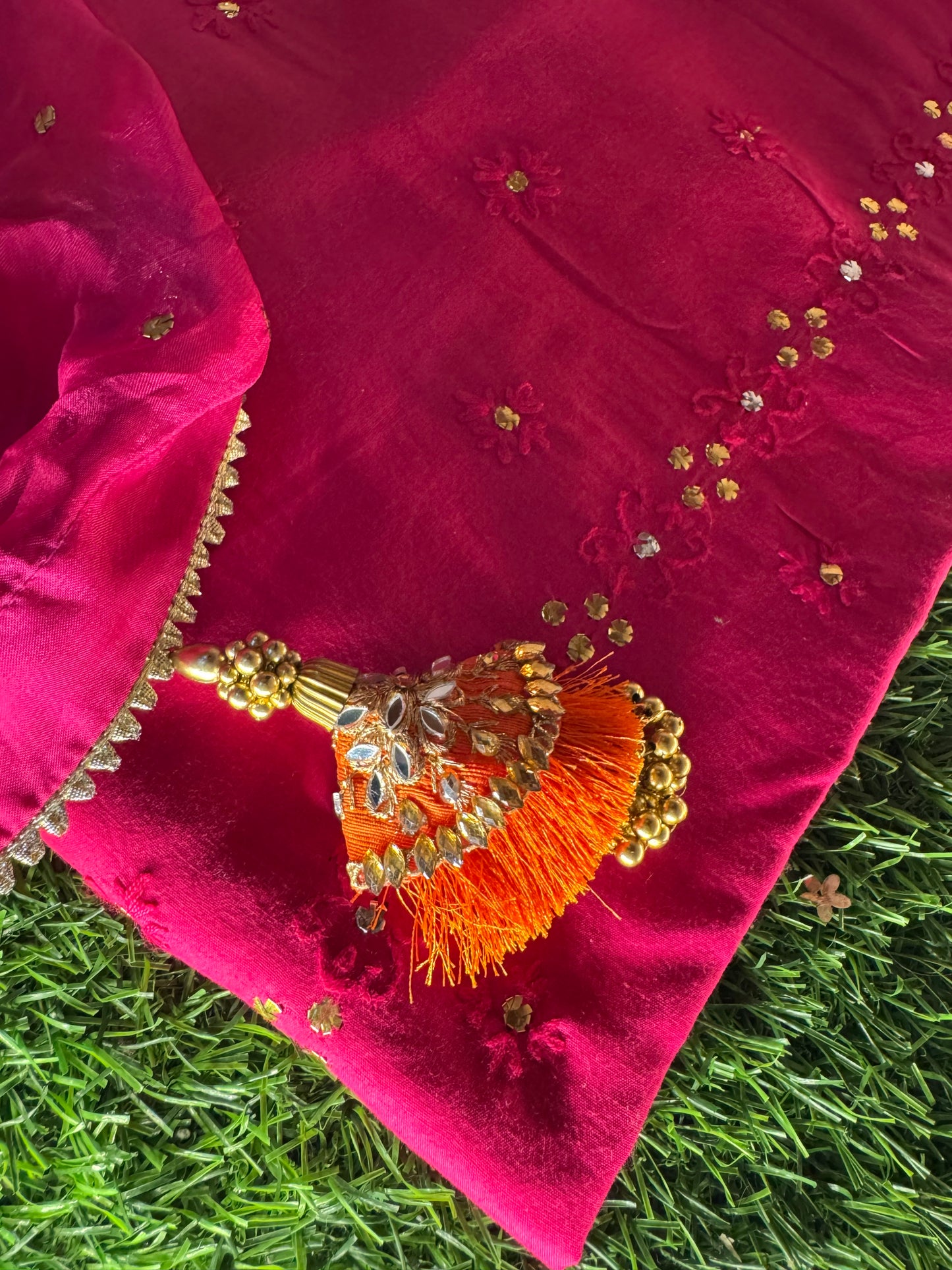 Eid Special Medium silk with Lawn 2pc