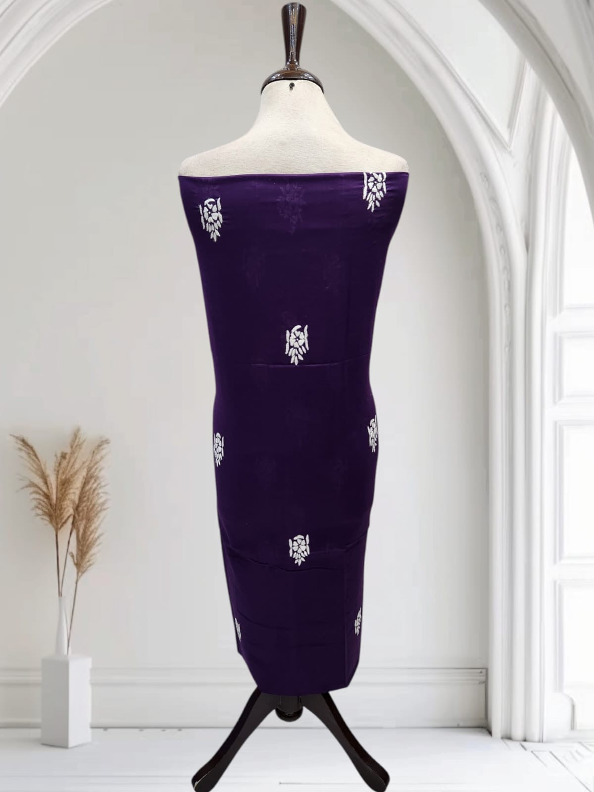 Lawn hand embroidered jaal style shirt