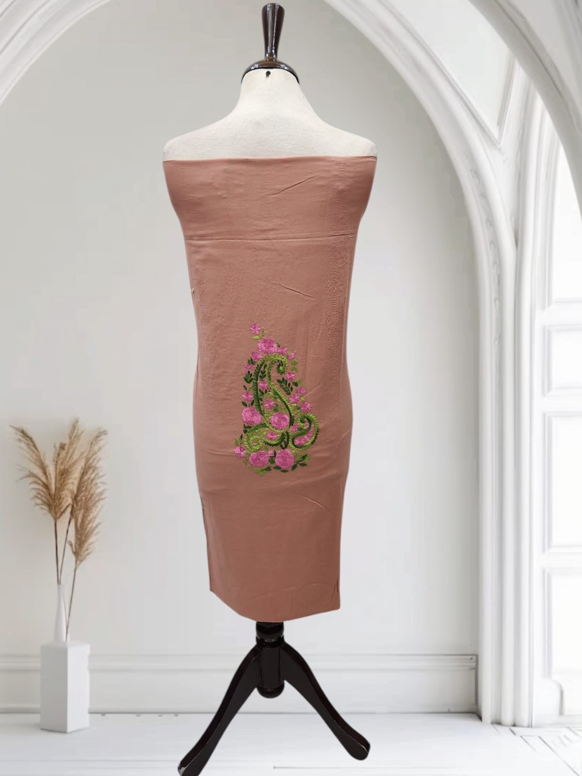 Tarkashi lawn hand embroidered shirt
