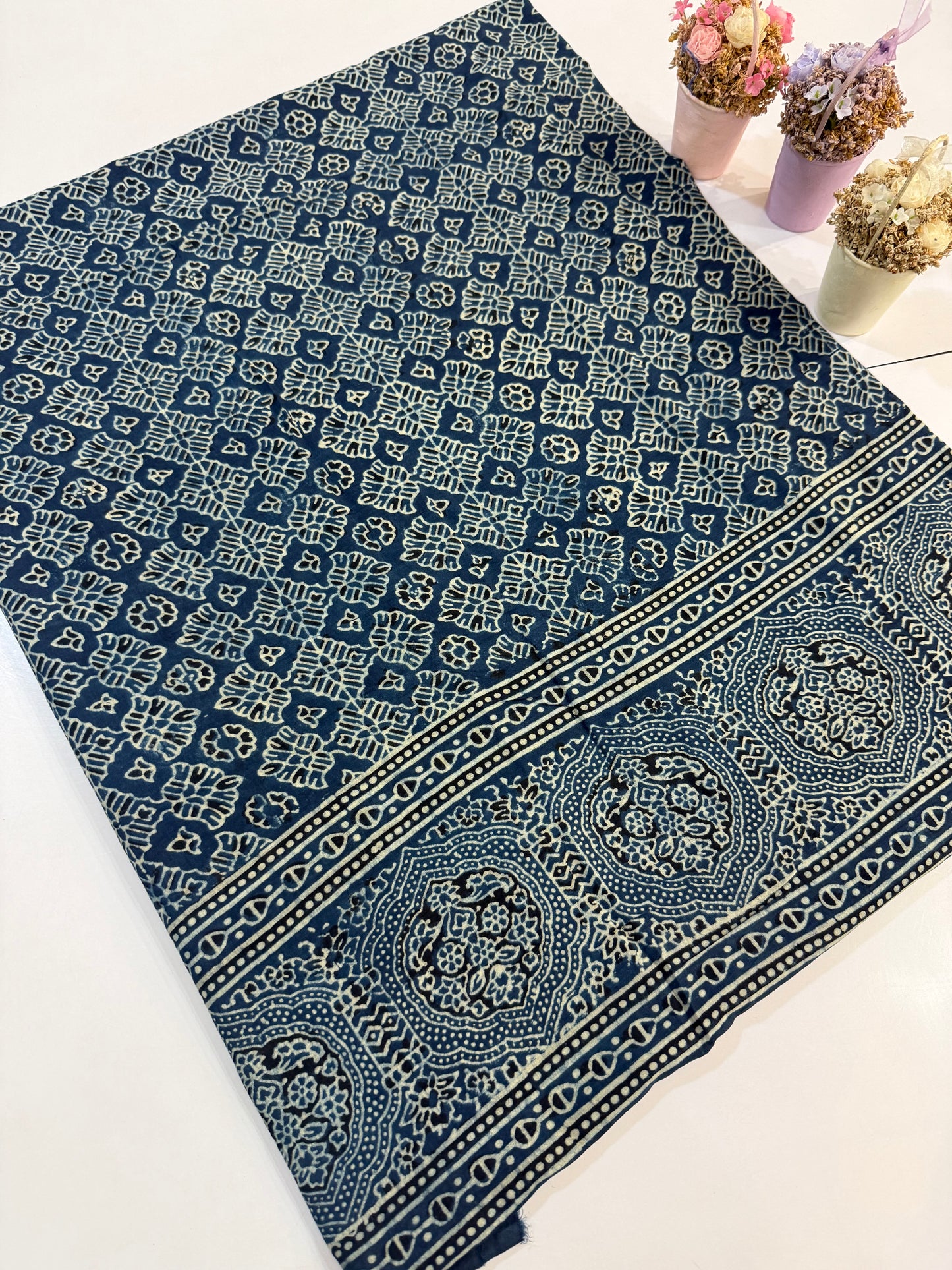Indigo lawn organic dyed Shirt