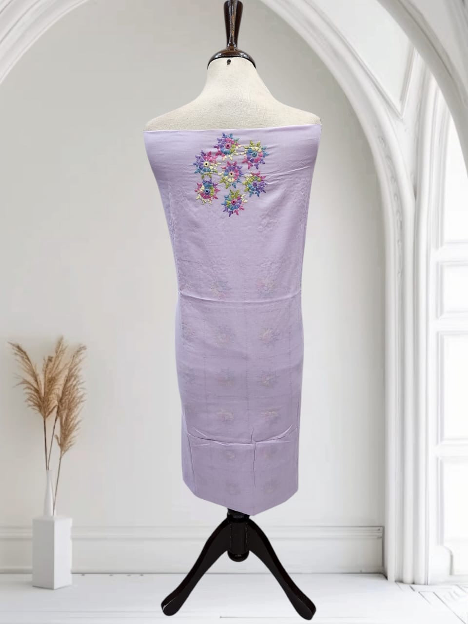 Tarkashi lawn hand embroidered shirt