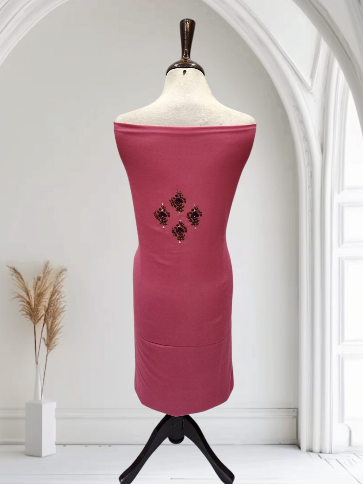 2pc Marina Tarkashi with Mukesh & Thread work