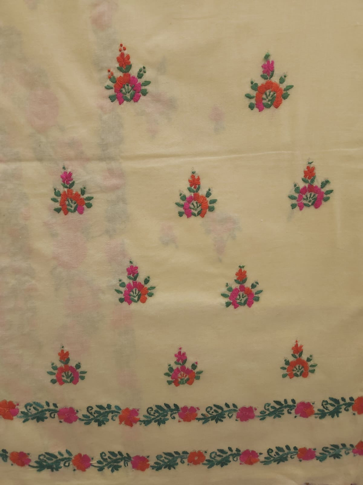 Lawn hand embroidered shirt