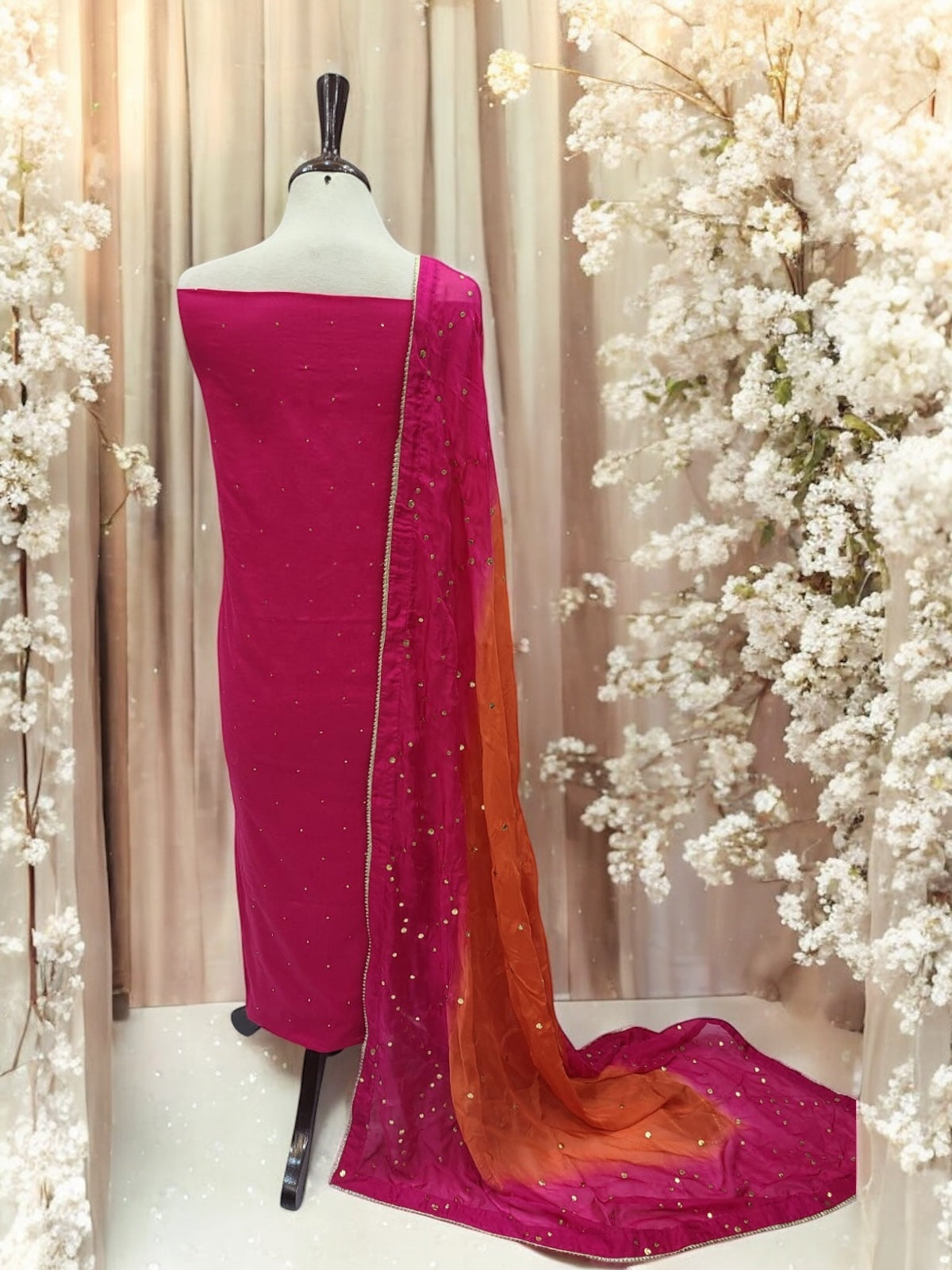Eid Special Medium silk with Lawn 2pc