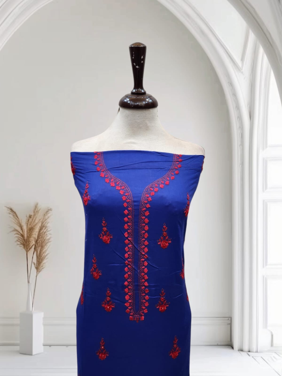 Lawn hand embroidered shirt