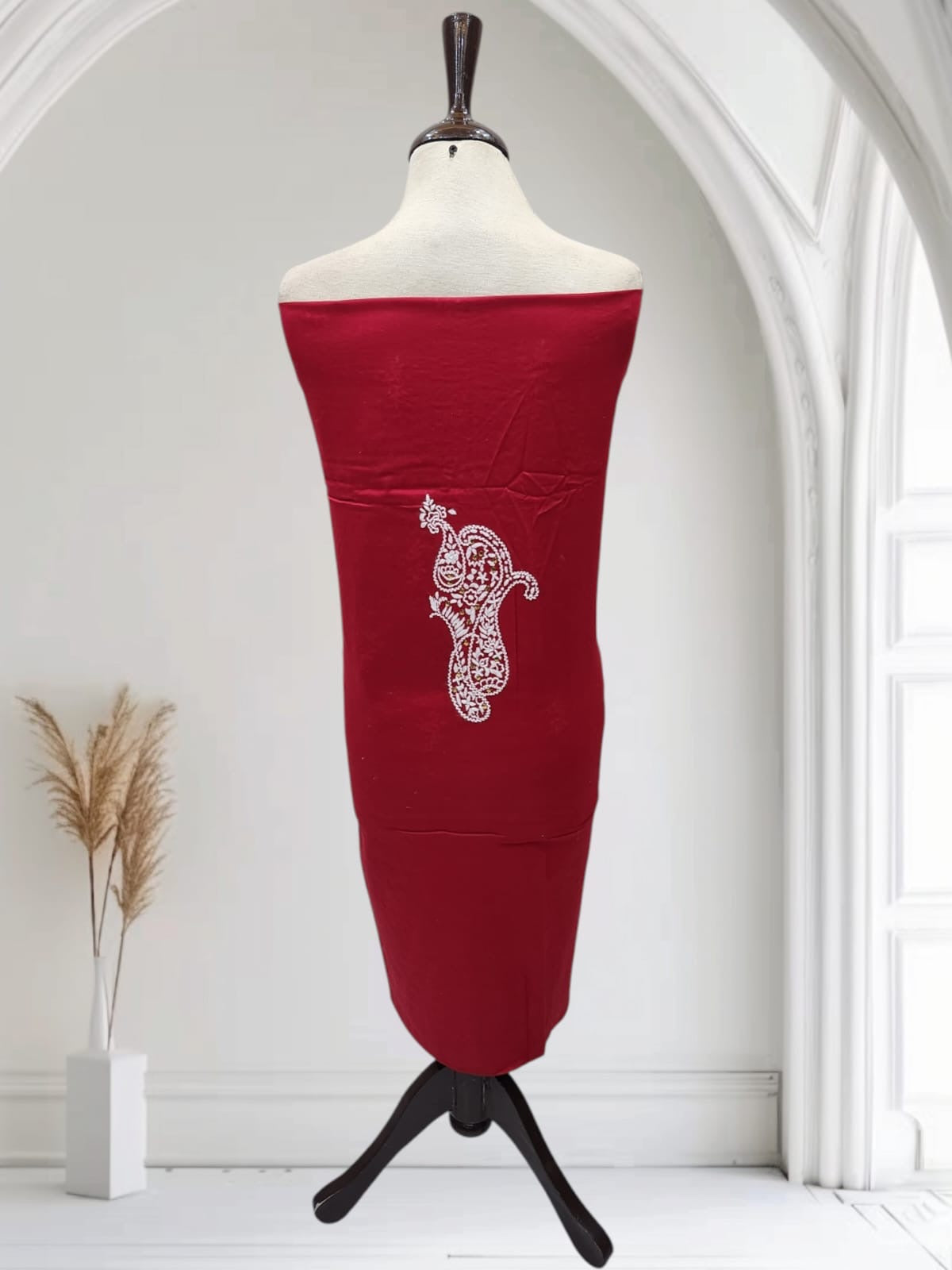 Chikankari mukesh lawn shirt
