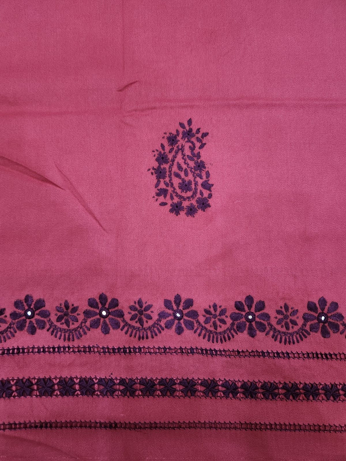 Marina Tarkashi with jaal Embriodered shirt