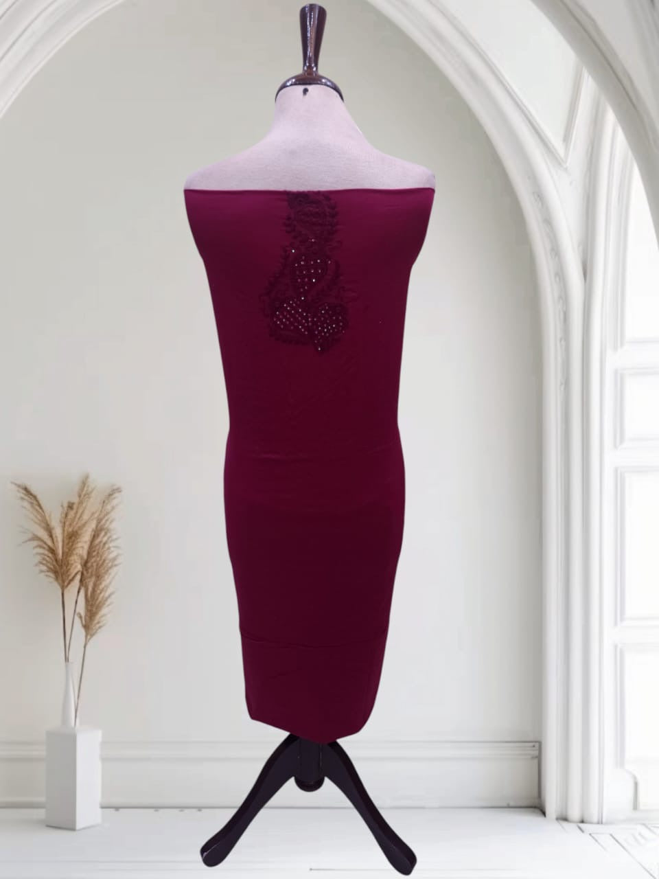 Tarkashi with gota patti lawn hand embroidered shirt