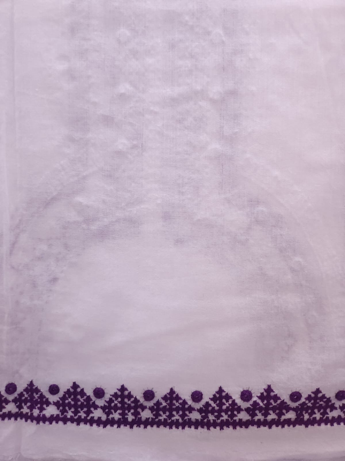 Milky White Sindhi Embroidered lawn 2pc