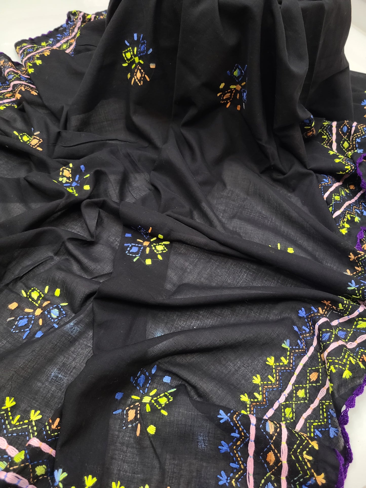 Pure Lawn hand Embroidered Chadar