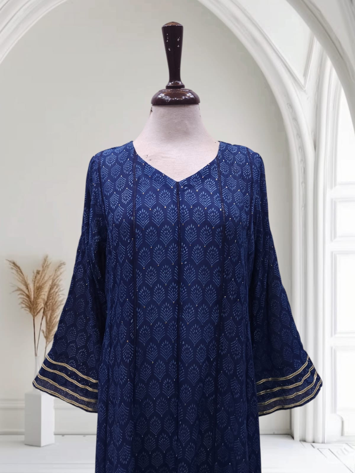 Large size long Dress Lawn