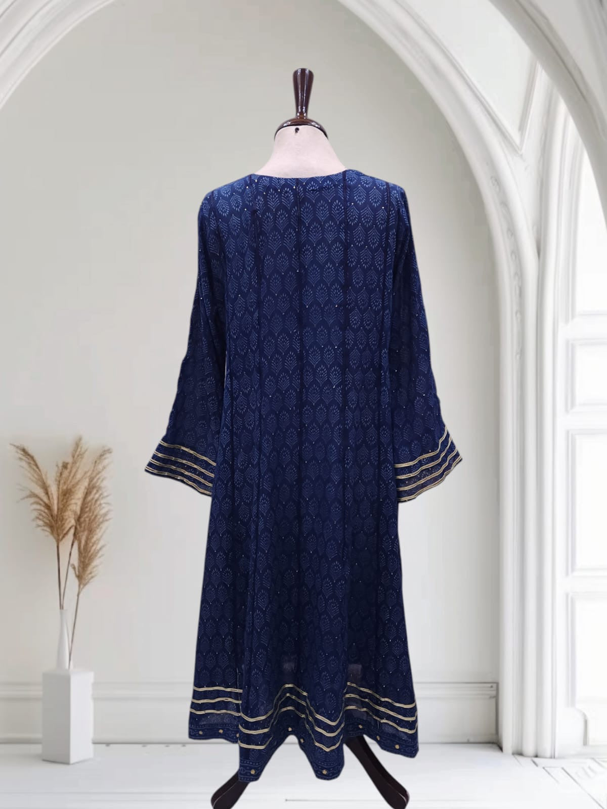 Large size long Dress Lawn