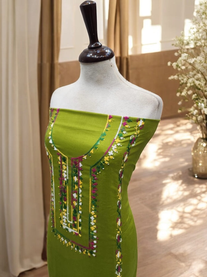 Sale wali lawn shirt Mehndi green shade