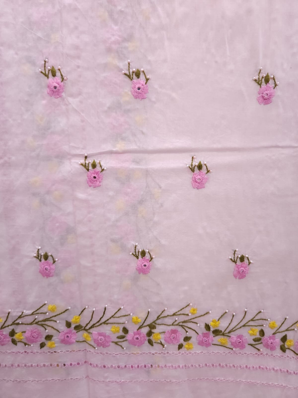 Royal Pink Lawn Tarkashi Shirt