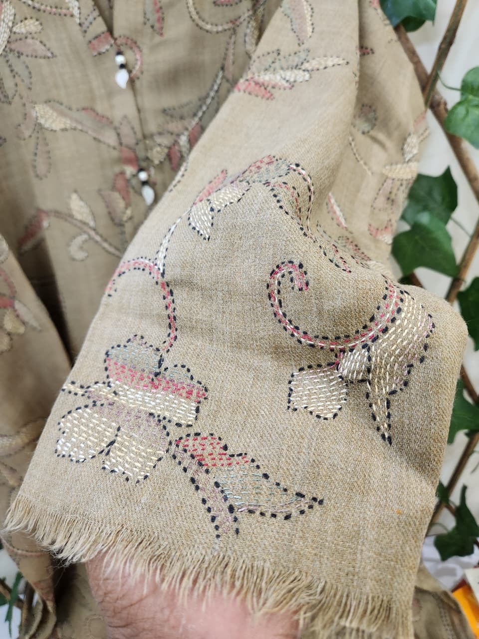 Pashmina kantha kurta size XL