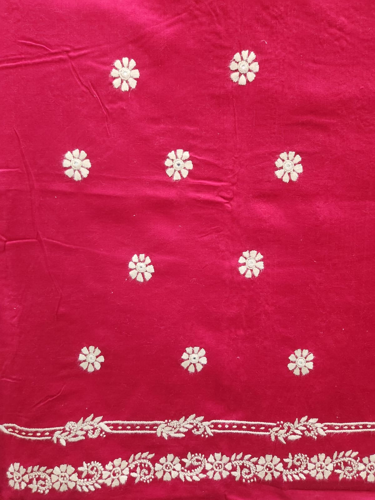 Classic hand embroidered lawn shirt