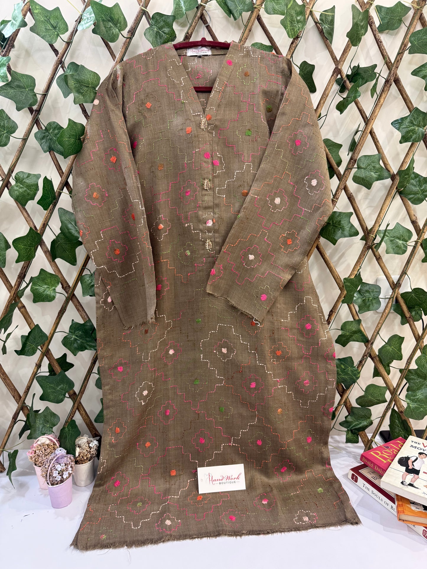 Pashmina kantha Kurta Size small