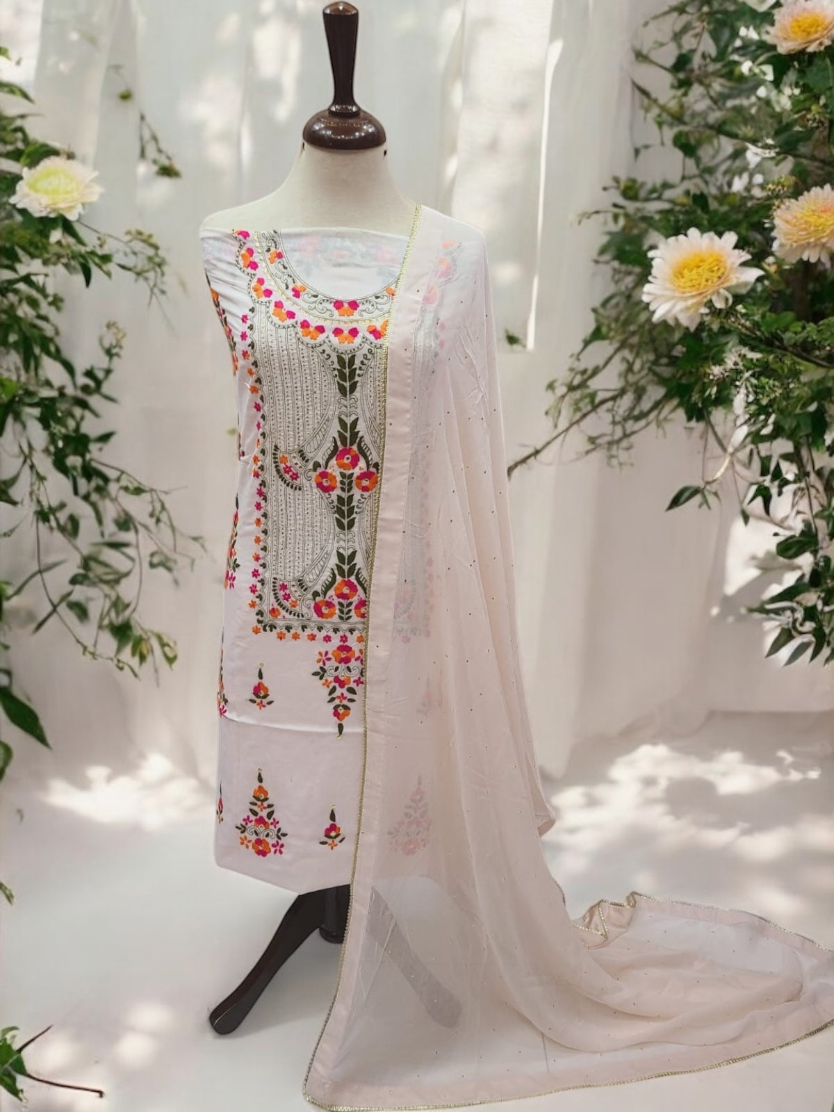 Eid Collection Colourful shirt & Dupatta