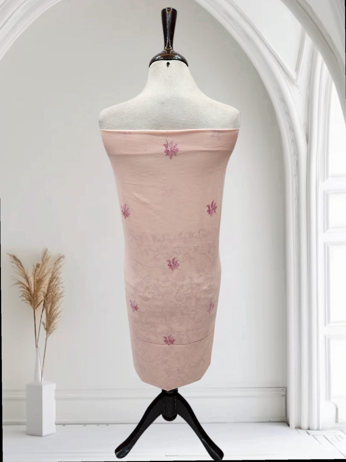 Tarkashi Kanthakari with mirror lawn hand embroidered shirt