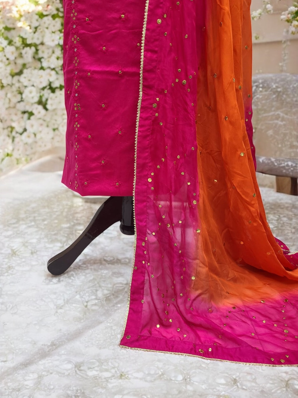 Eid Special Medium silk with Lawn 2pc
