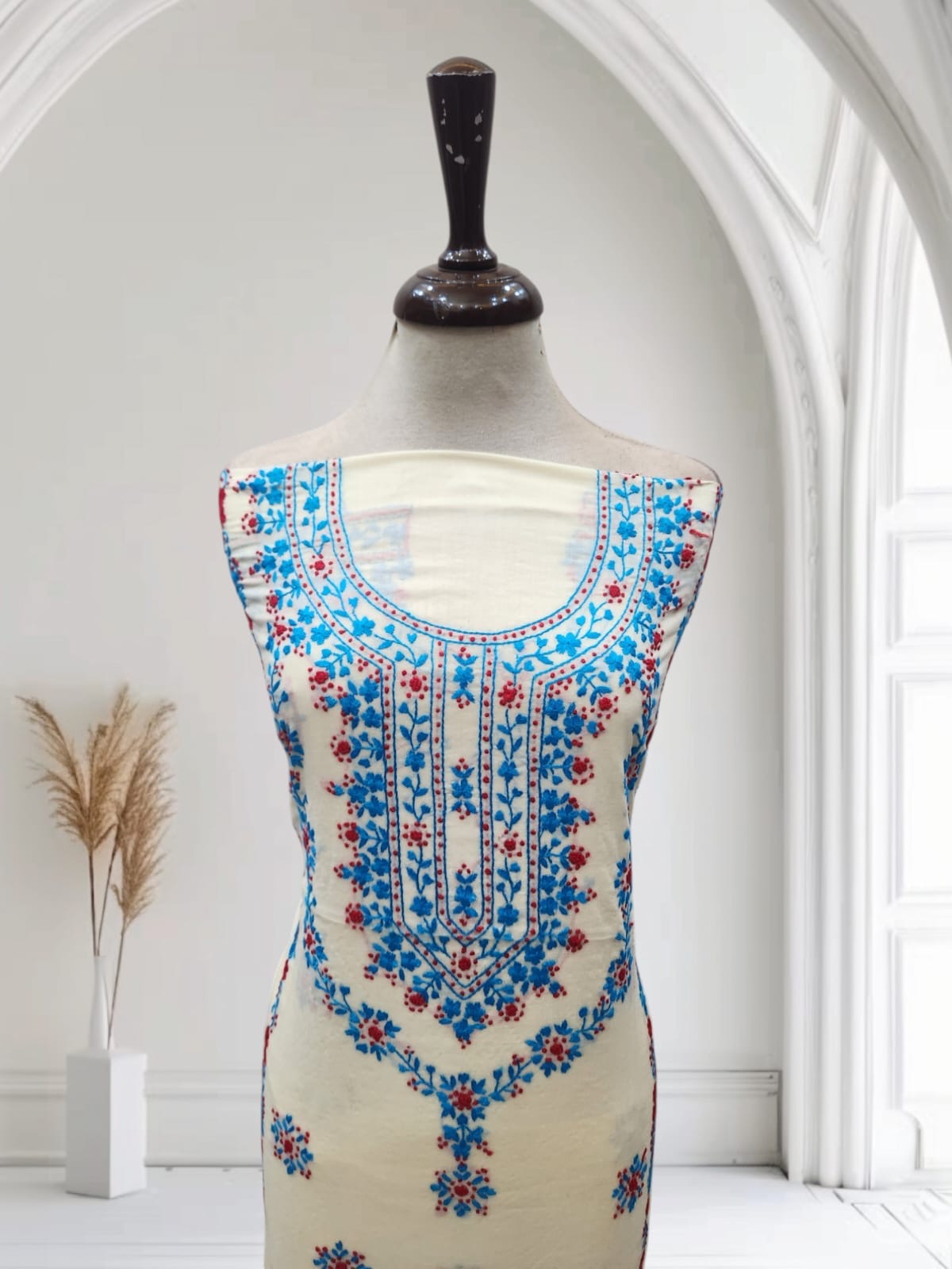 Lawn hand embroidered shirt