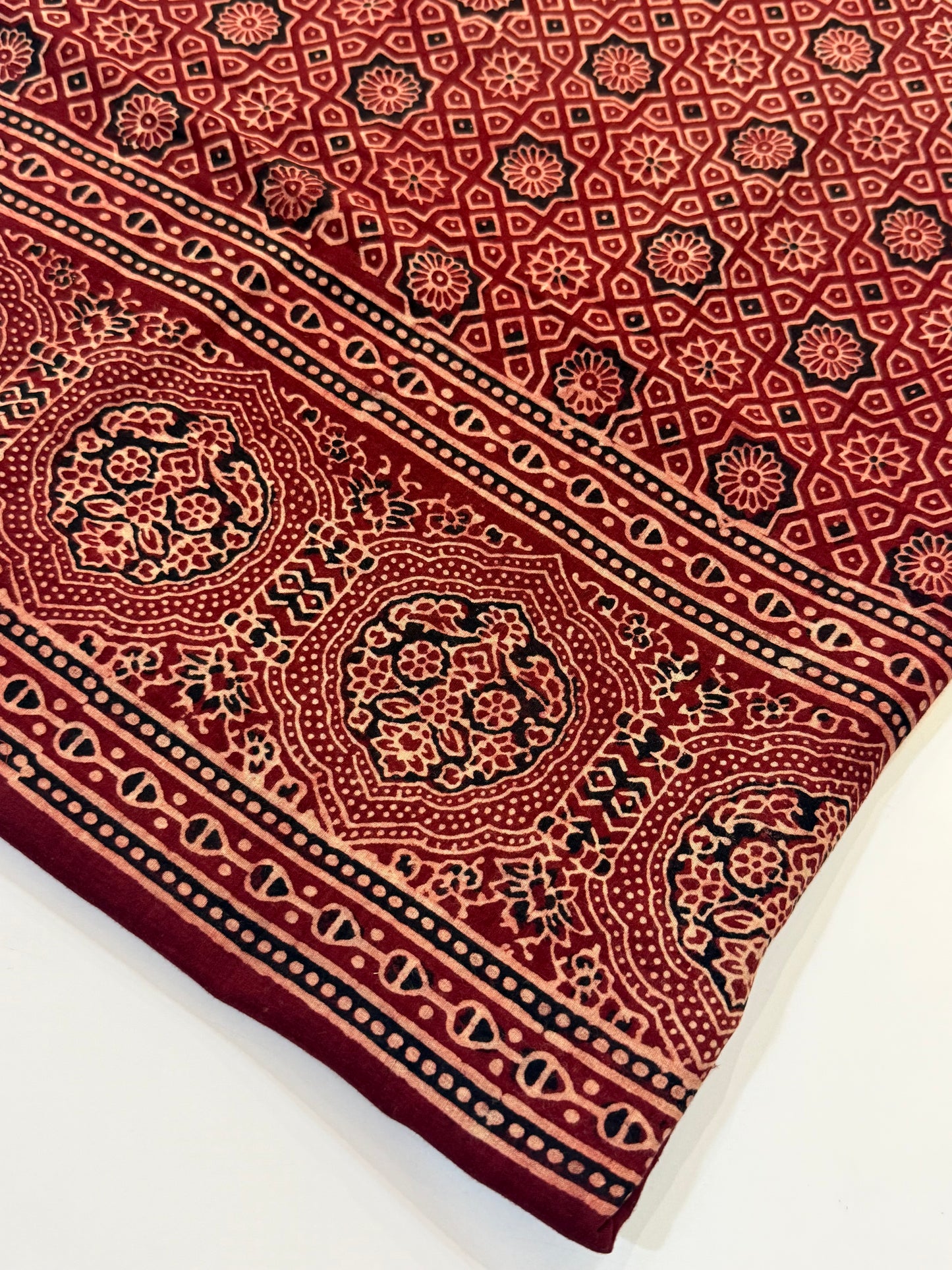 Maroon lawn organic dyed shirt