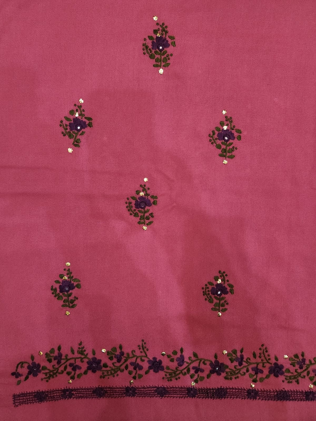 2pc Marina Tarkashi with Mukesh & Thread work