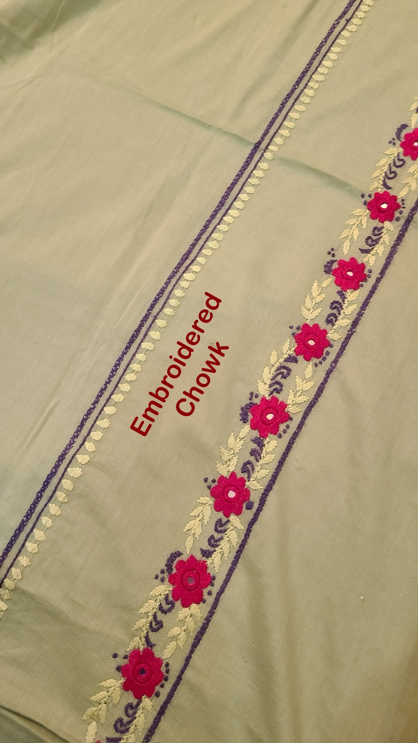 Anchor thread 🧵 Hand Embroidered shirt Royal series