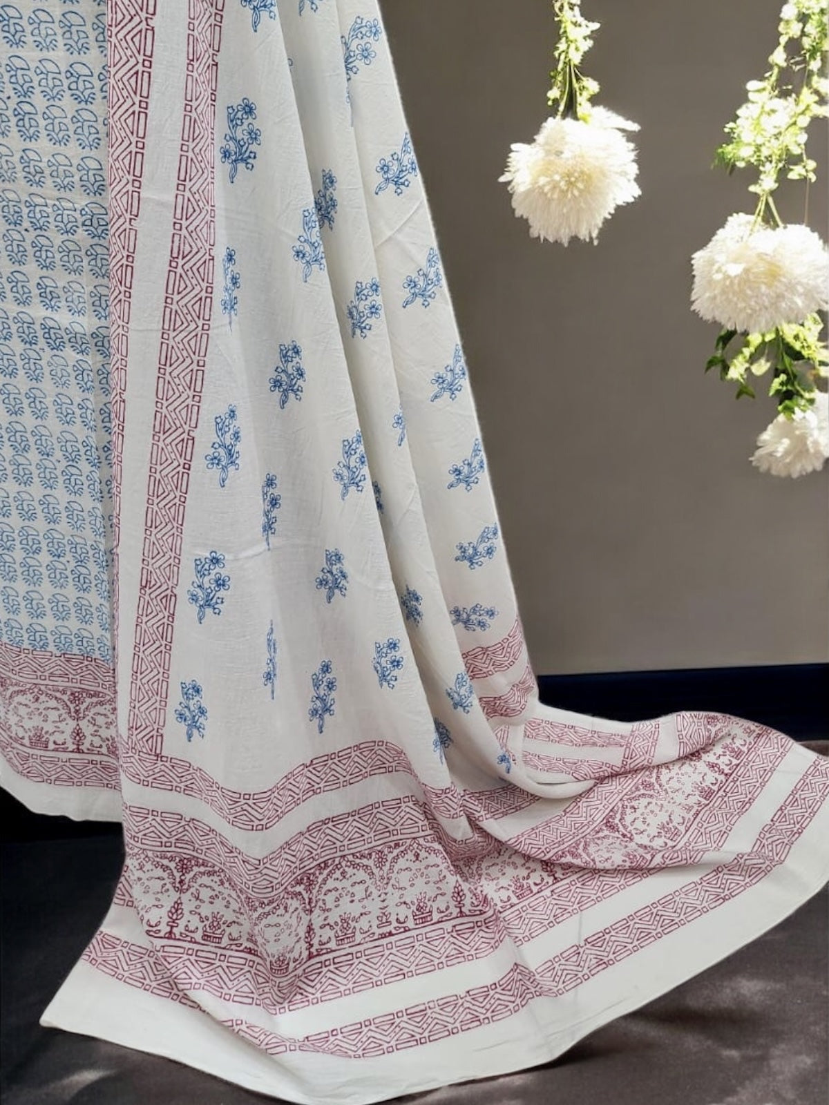 Amazing Block Print Lawn Feroza Pink