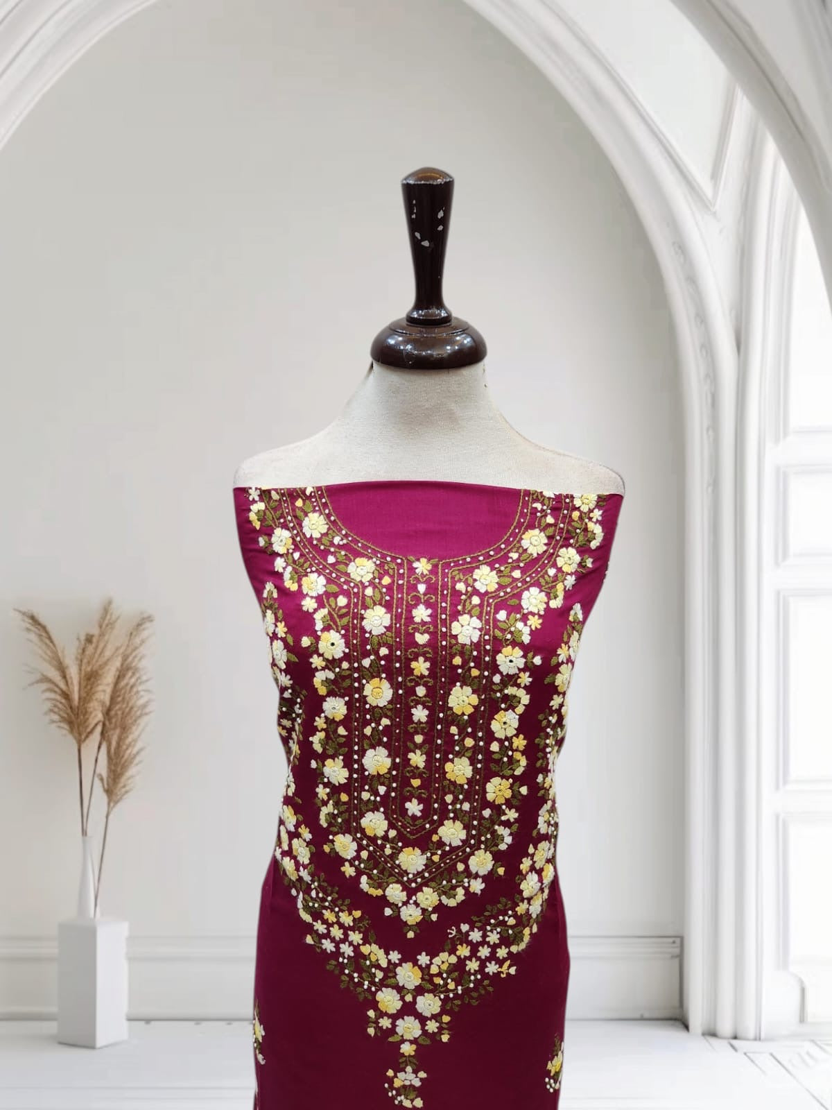Premium Embroidered lawn handmade shirt